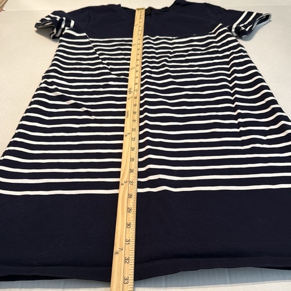 J. Crew Navy T-Shirt Dress in Nautical Stripe Size S - Picture 5 of 11